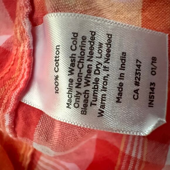 Talbots Dress Women 16 Plaid Sleeveless button - Picture 9 of 11